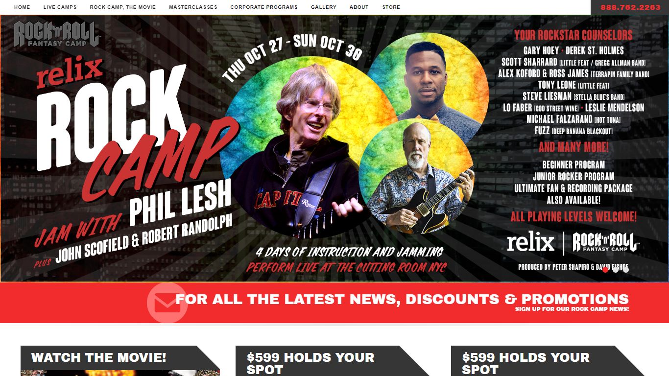 Rock and Roll Fantasy Camp | Be In A Band with Rock Stars | Play Guitar ...
